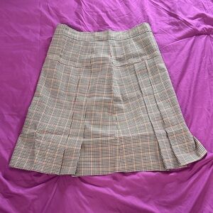 Brooks Brothers Pleated Plaid Checkered Plaid Wool Skirt Women’s 4P